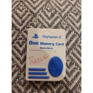 Vintage Playstation 2 PS2 8MB Memory Card Magic Gate White